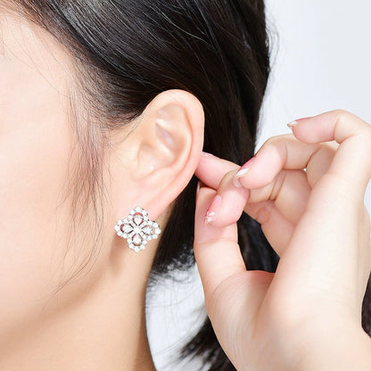 ¡®Lume Jewels¡¯LOOP EARRINGS FULL MOTIF DIAMOND 16MM