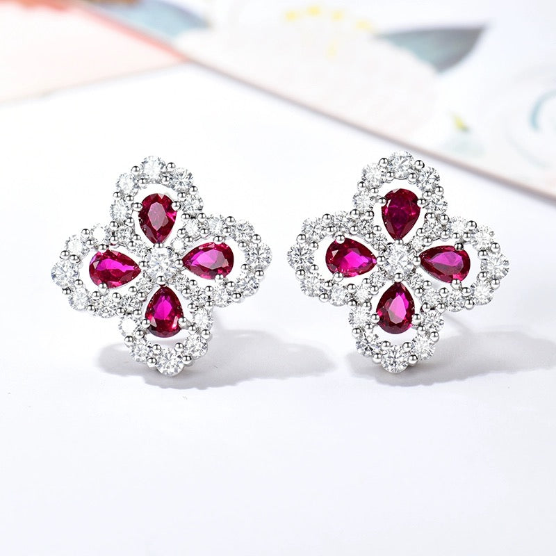 ¡®Lume Jewels¡¯LOOP EARRINGS FULL MOTIF DIAMOND 16MM
