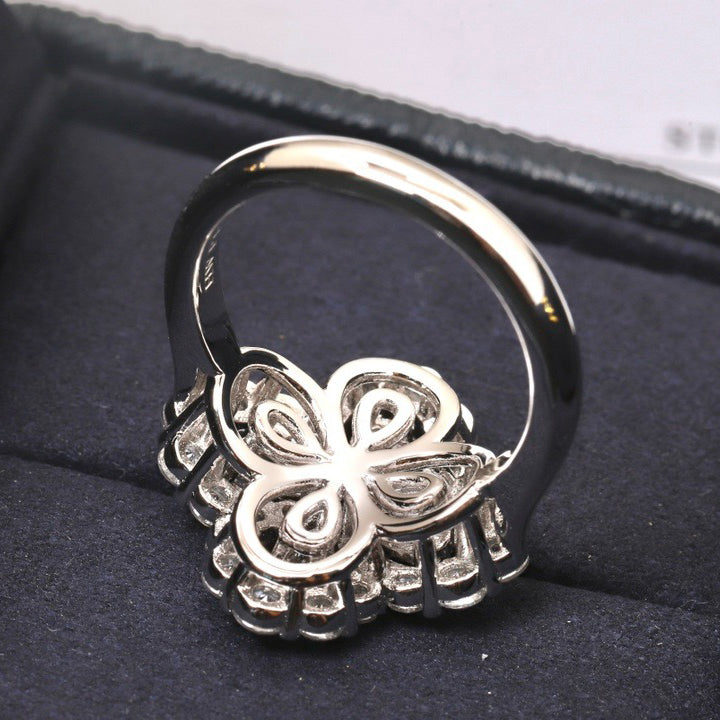 ¡®Lume Jewels¡¯LOOP RING FULL MOTIF DIAMOND 16MM SILVE