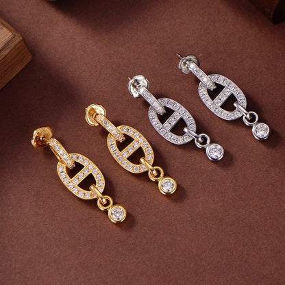 ¡®Lume Jewels¡¯HM CHAINE DIAMOND EARRINGS