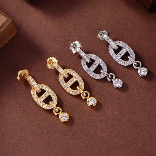 ¡®Lume Jewels¡¯HM CHAINE DIAMOND EARRINGS