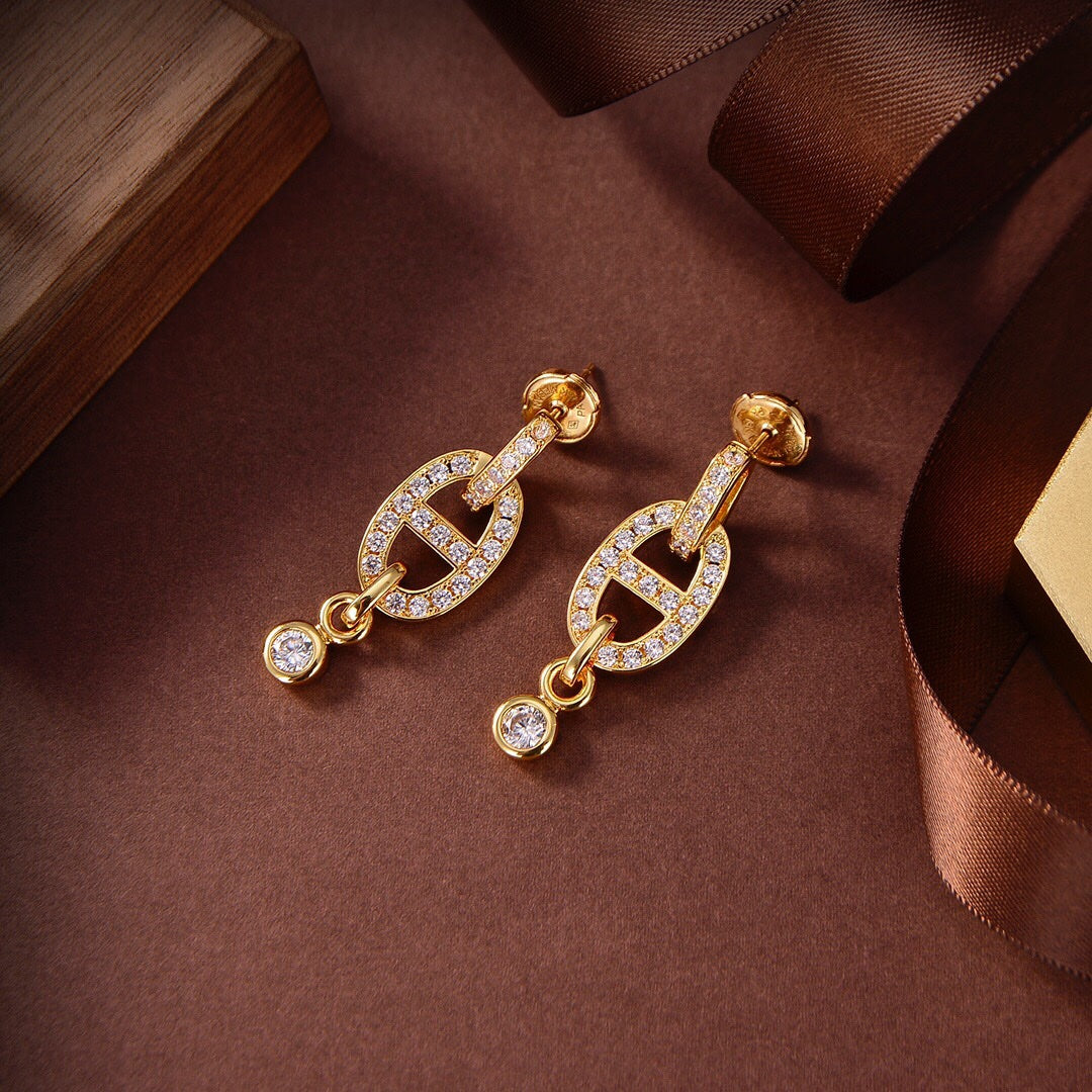 ¡®Lume Jewels¡¯HM CHAINE DIAMOND EARRINGS