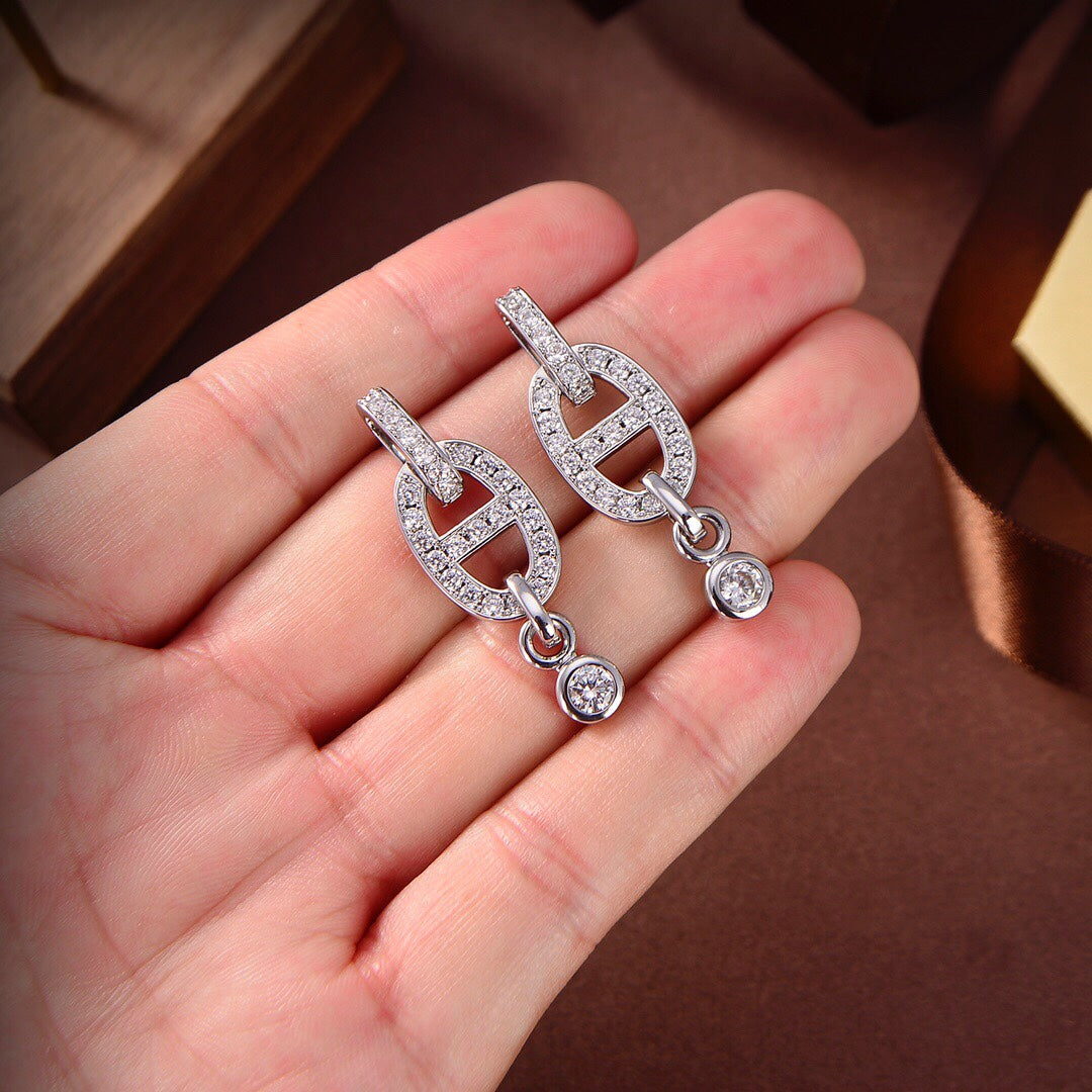 ¡®Lume Jewels¡¯HM CHAINE DIAMOND EARRINGS
