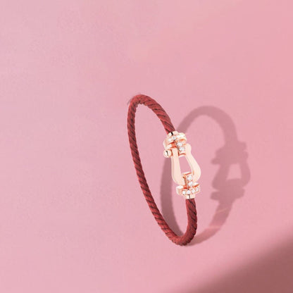 ¡®Lume Jewels¡¯FORCE 10 HALF DIAMOND PINK GOLD RED CORDERI LARGE AND MEDIUM MODEL