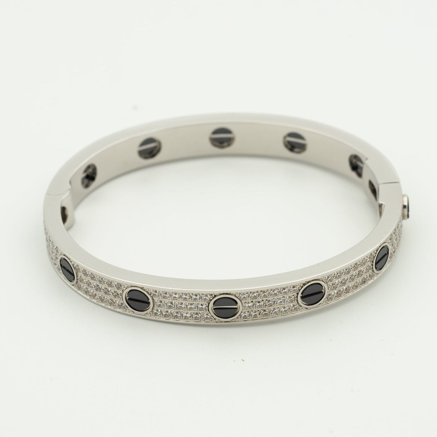 ¡®Lume Jewels¡¯LOVE BRACELET 6.1MM DIAMOND-PAVED CERAMIC