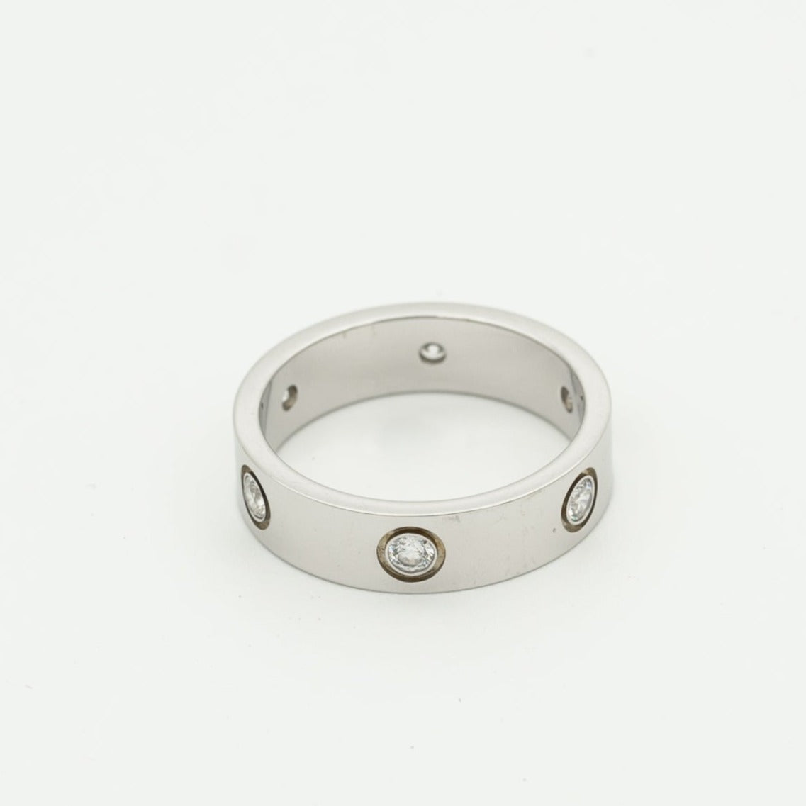 ¡®Lume Jewels¡¯LOVE RING 5.5MM 6 DIAMONDS SILVER