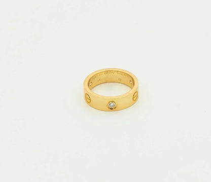 ¡®Lume Jewels¡¯LOVE RING 5.5MM 3 DIAMONDS GOLD