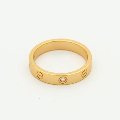 ¡®Lume Jewels¡¯LOVE RING 4MM 1 DIAMOND PINK GOLD