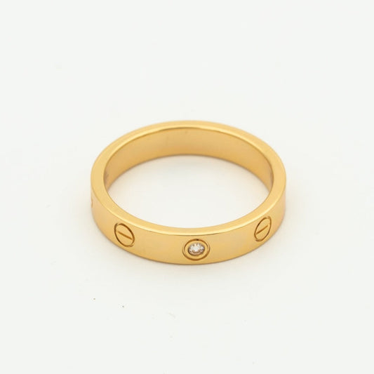 ¡®Lume Jewels¡¯LOVE RING 4MM 1 DIAMOND PINK GOLD