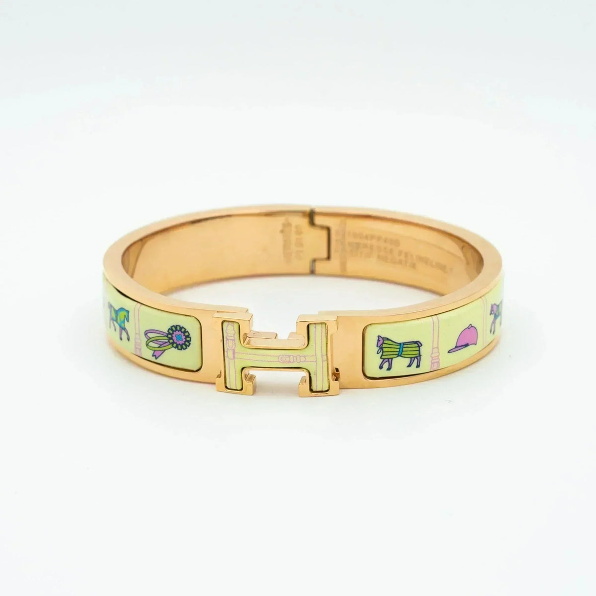 ¡®Lume Jewels¡¯H PINK GOLD BRACELET CREAM CERAMIC