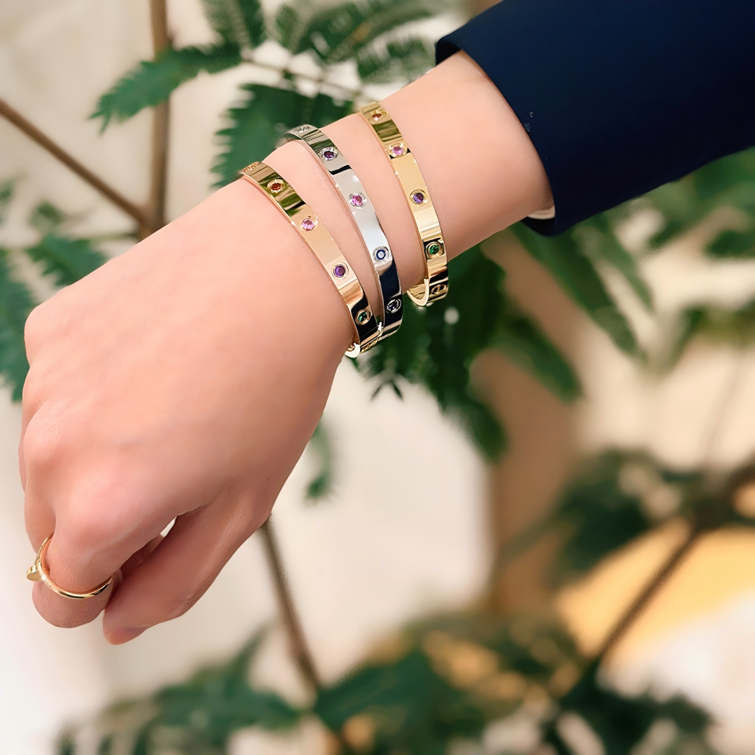 [Lume Jewels]2026 RAINBOW LOVE BRACELET 6.1MM  10 DIAMONDS