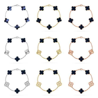 [Lume Jewels]New CLOVER 5 MOTIF PIETERSITE BRACELET COLLECTION