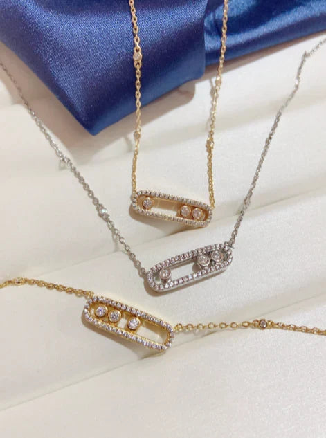 [Lume Jewels] MK MOVE FULL DIAMOND NECKLACE