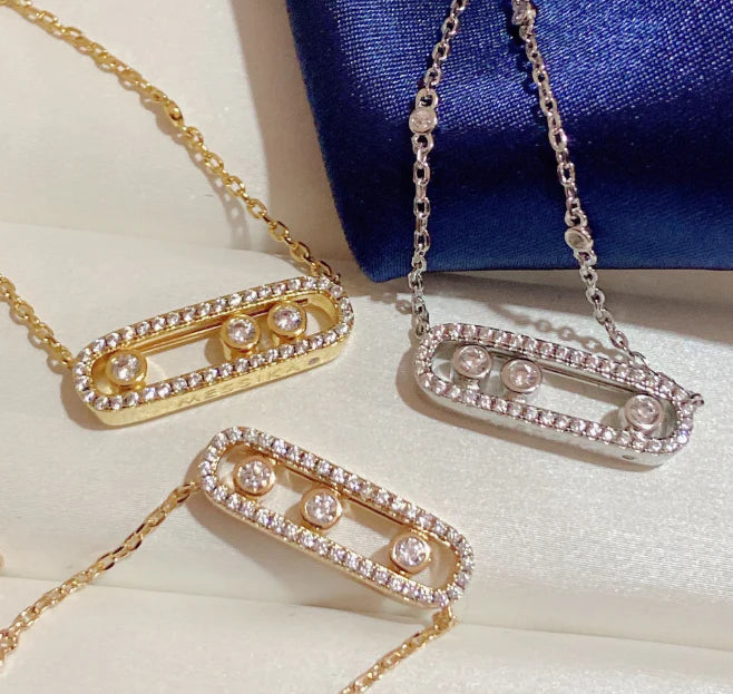 [Lume Jewels] MK MOVE FULL DIAMOND NECKLACE