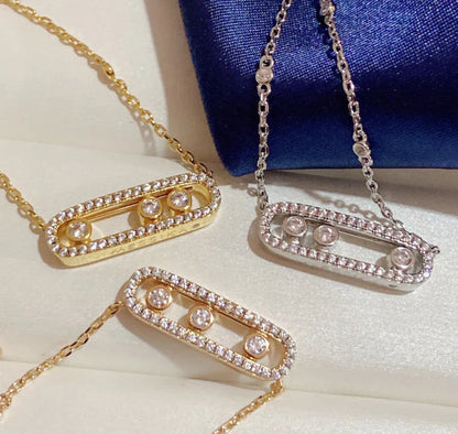 [Lume Jewels] MK MOVE FULL DIAMOND NECKLACE