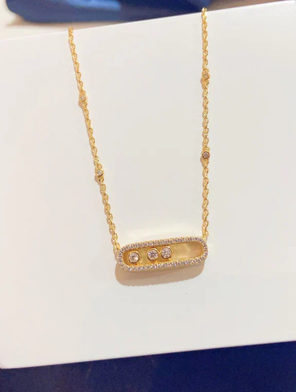 [Lume Jewels] MK MOVE FULL DIAMOND NECKLACE