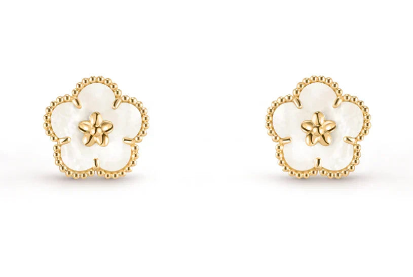 [Lume Jewels]LUCKY WHITE MOP EARRINGS