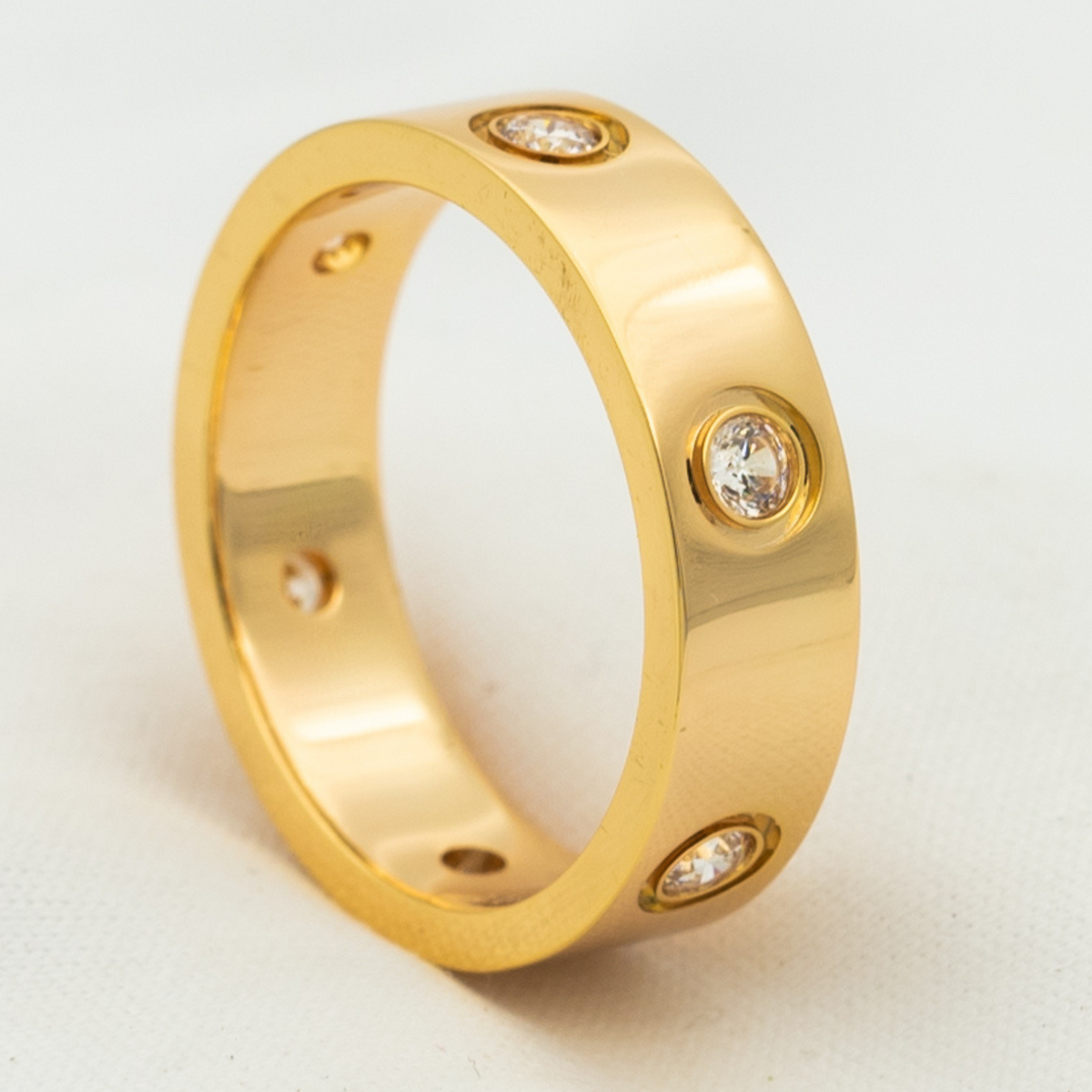 ¡®Lume Jewels¡¯LOVE RING 5.5MM 6 DIAMONDS PINK GOLD