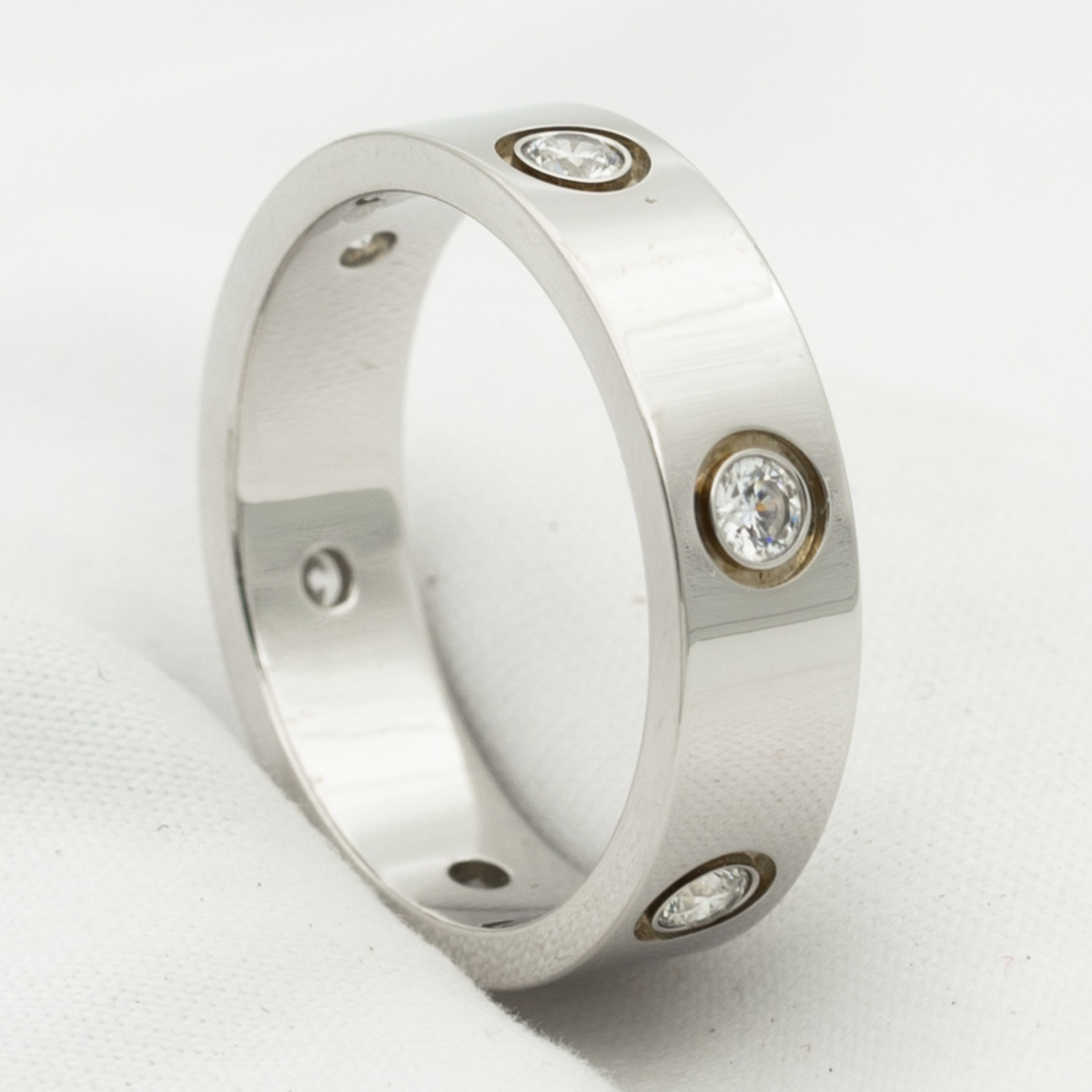 ¡®Lume Jewels¡¯LOVE RING 5.5MM 6 DIAMONDS SILVER