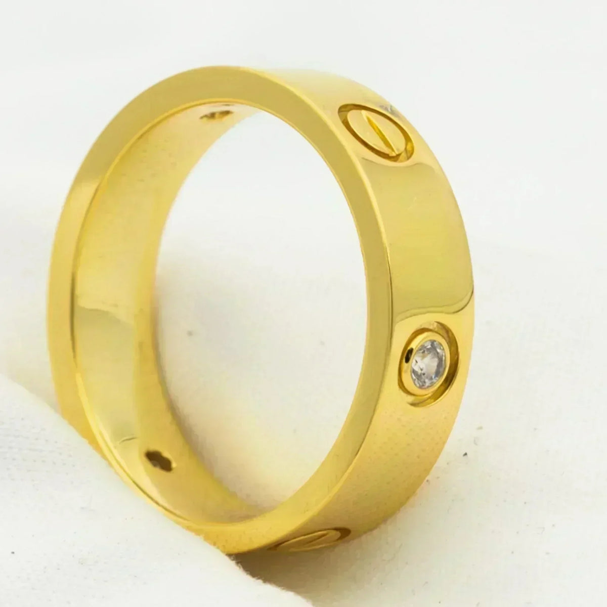 ¡®Lume Jewels¡¯LOVE RING 5.5MM 3 DIAMONDS GOLD