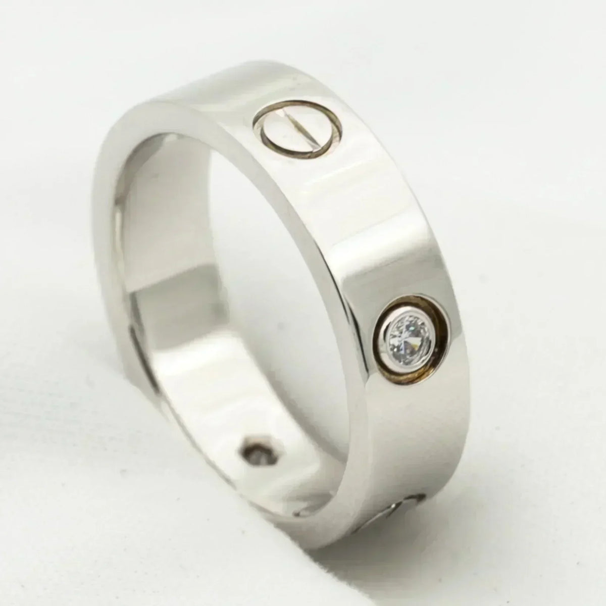 ¡®Lume Jewels¡¯LOVE RING 5.5MM 3 DIAMONDS SILVER