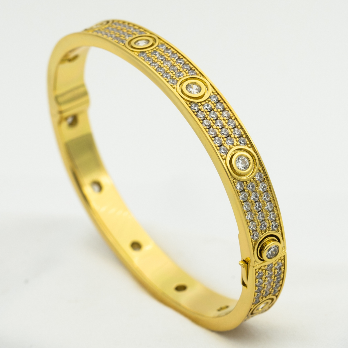 ¡®Lume Jewels¡¯LOVE BRACELET 6.1MM DIAMOND-PAVED 10 BIG DIAMONDS
