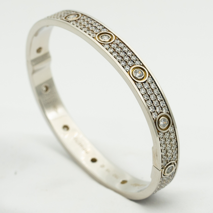 ¡®Lume Jewels¡¯LOVE BRACELET 6.1MM DIAMOND-PAVED 10 BIG DIAMONDS