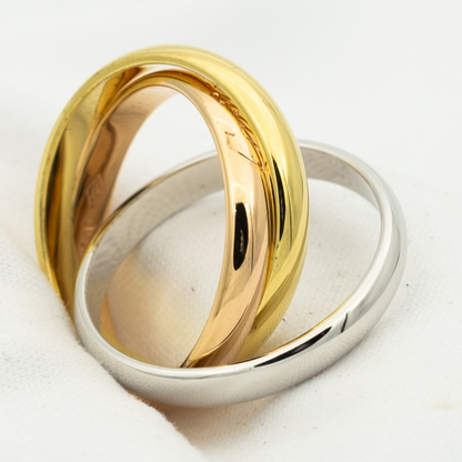 ¡®Lume Jewels¡¯TRINITY RING GOLD PINK GOLD SILVER
