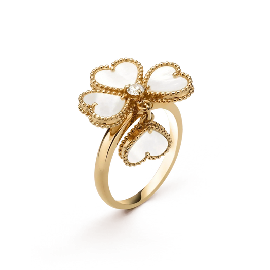 ¡®Lume Jewels¡¯SWEET CLOVER WHITE MOP RING