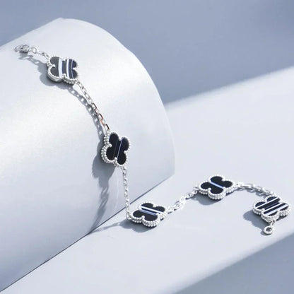 [Lume Jewels]New  CLOVER 5 MOTIF PULSAR STONE BRACELET COLLECTION