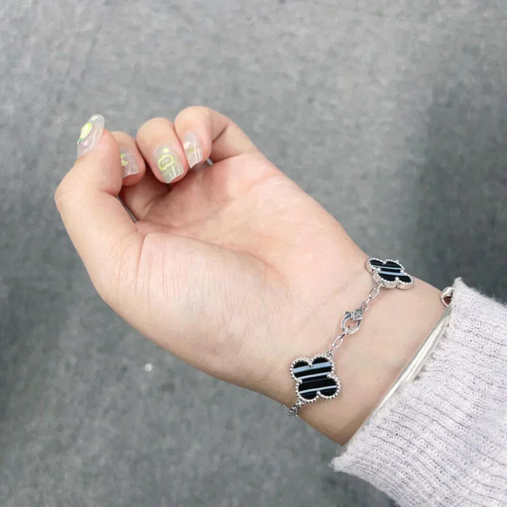 [Lume Jewels]New  CLOVER 5 MOTIF PULSAR STONE BRACELET COLLECTION