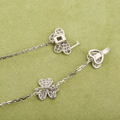¡®Lume Jewels¡¯FRIVOLE SILVER 9 FLOWERS NECKLACE