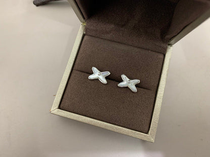 ¡®Lume Jewels¡¯JEUX DE WHITE MOP SILVER DIAMOND EARRINGS