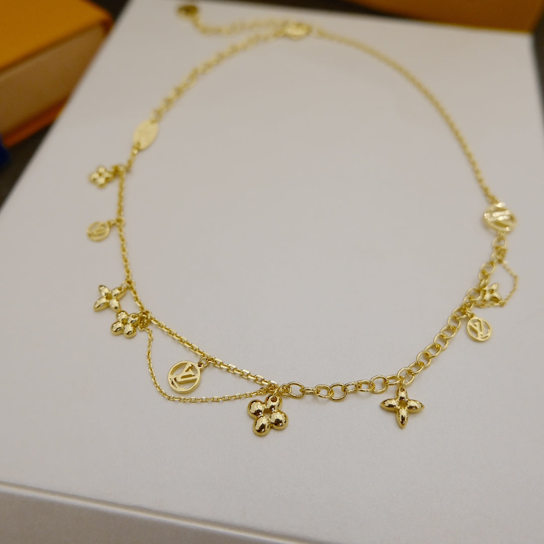 ¡®Lume Jewels¡¯BLOOMING SUPPLE NECKLACE BRASS