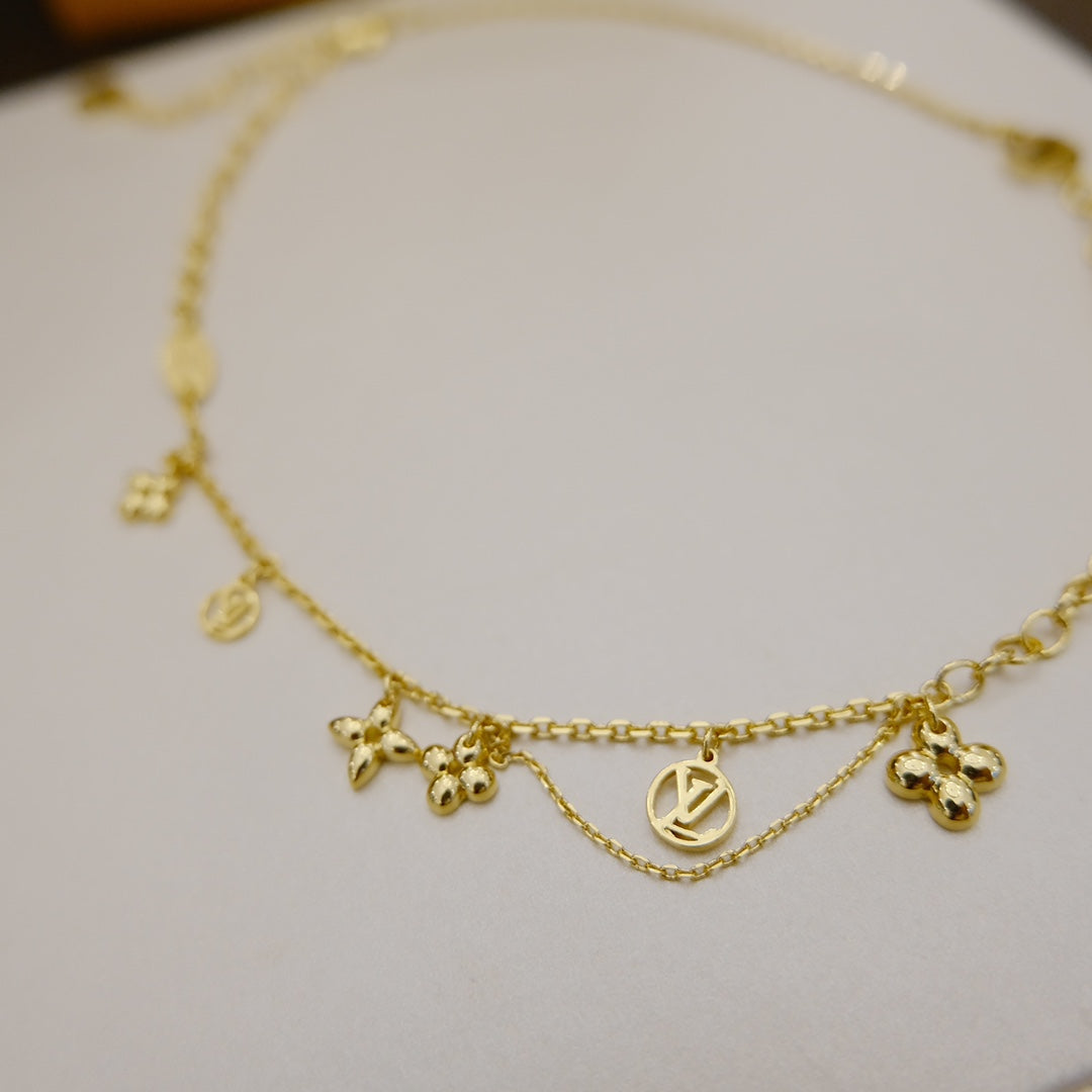 ¡®Lume Jewels¡¯BLOOMING SUPPLE NECKLACE BRASS