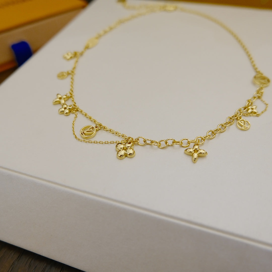 ¡®Lume Jewels¡¯BLOOMING SUPPLE NECKLACE BRASS