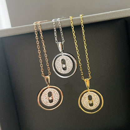 [Lume Jewels]LUCKY MOVER PM PAVED NECKLACE