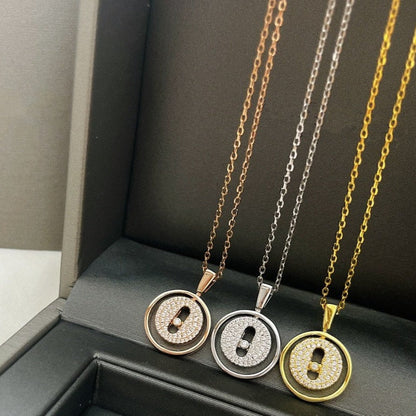 [Lume Jewels]LUCKY MOVER PM PAVED NECKLACE