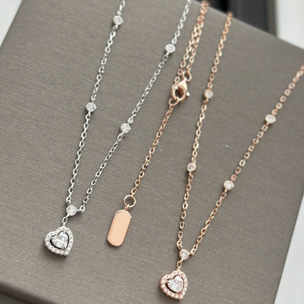 [Lume Jewels]JOY HEART DIAMOND NECKLACE