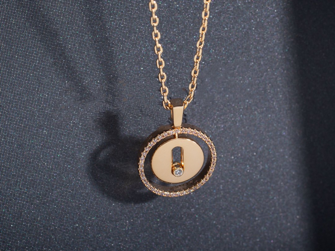 [Lume Jewels]LUCKY MOVE PM NECKLACE PINK GOLD DIAMOND