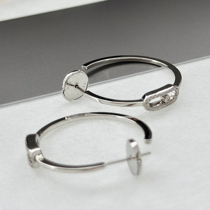 [Lume Jewels]CREOLES MOVE UNO PM DIAMOND EARRINGS