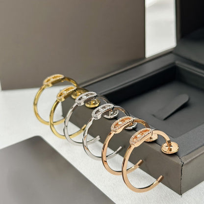 [Lume Jewels]CREOLES MOVE UNO PM DIAMOND EARRINGS