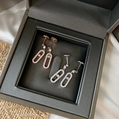 [Lume Jewels]DORMEUSES MOVE UNO DIAMOND EARRINGS