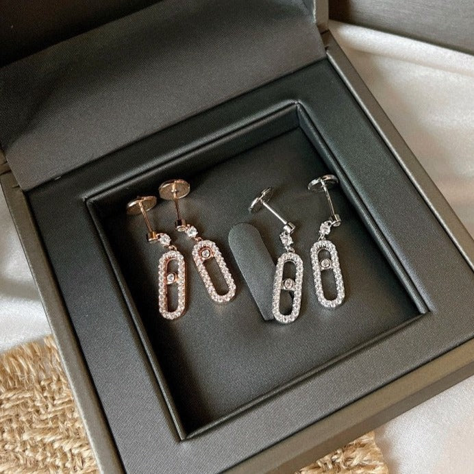 [Lume Jewels]DORMEUSES MOVE UNO DIAMOND EARRINGS