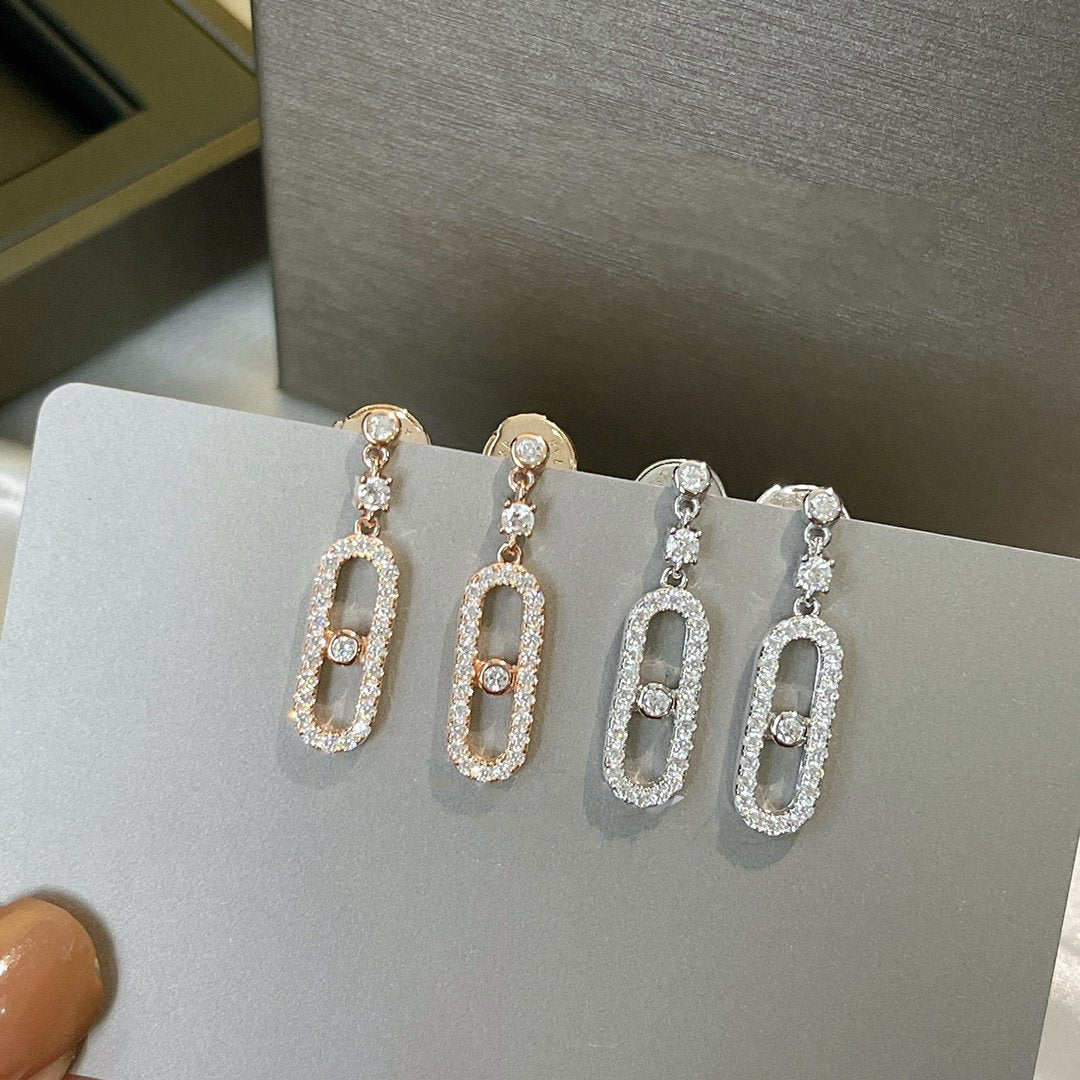[Lume Jewels]DORMEUSES MOVE UNO DIAMOND EARRINGS