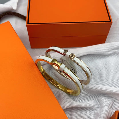 ¡®Lume Jewels¡¯CLASSIC HM CLIC WHITE 8MM ENAMEL BRACELET