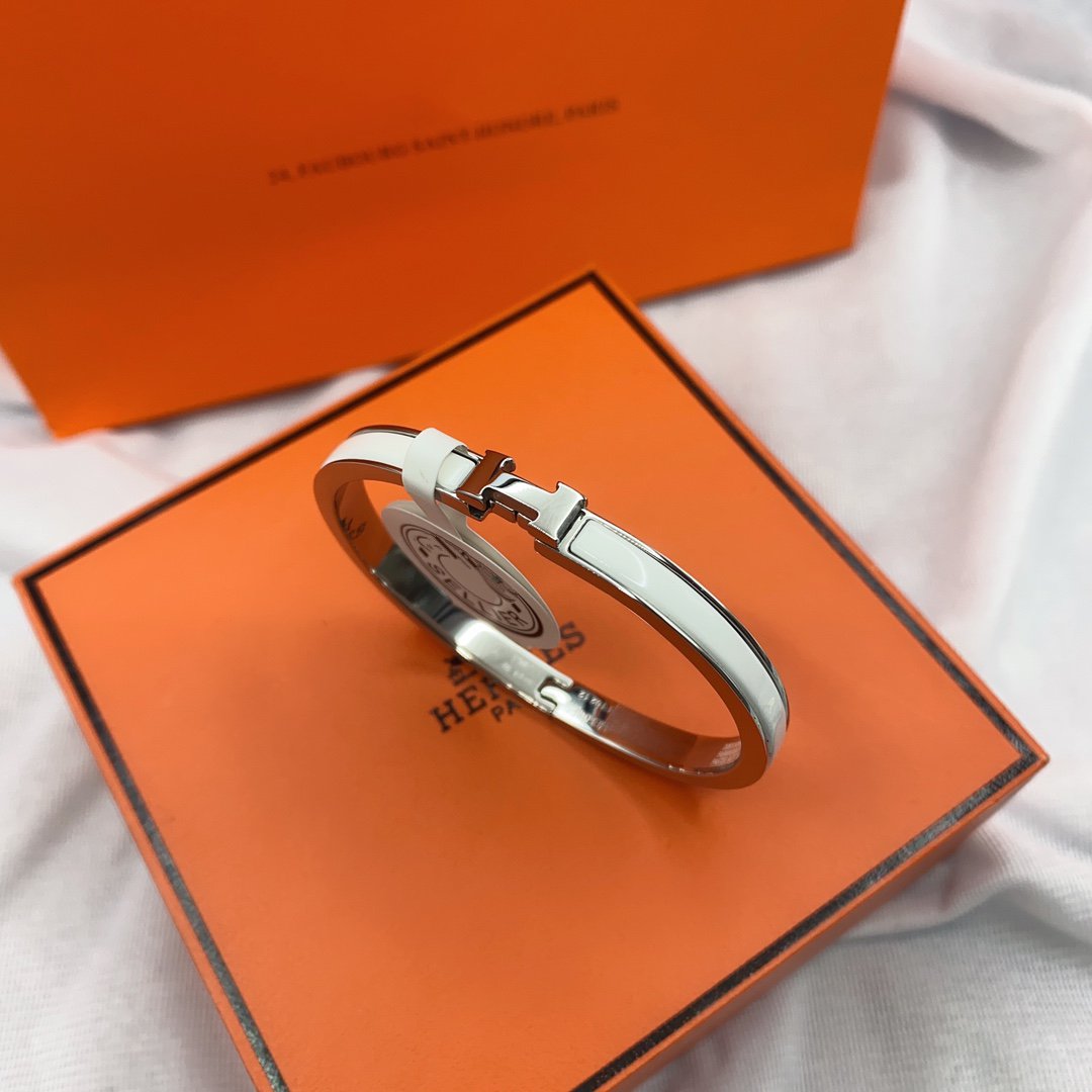 ¡®Lume Jewels¡¯CLASSIC HM CLIC WHITE 8MM ENAMEL BRACELET