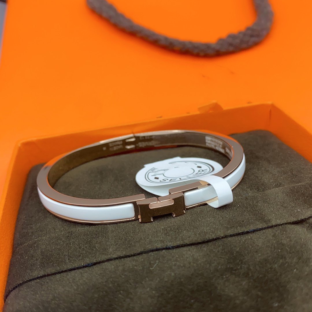¡®Lume Jewels¡¯CLASSIC HM CLIC WHITE 8MM ENAMEL BRACELET