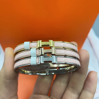 ¡®Lume Jewels¡¯CLASSIC HM CLIC  PINK 8MM ENAMEL BRACELET