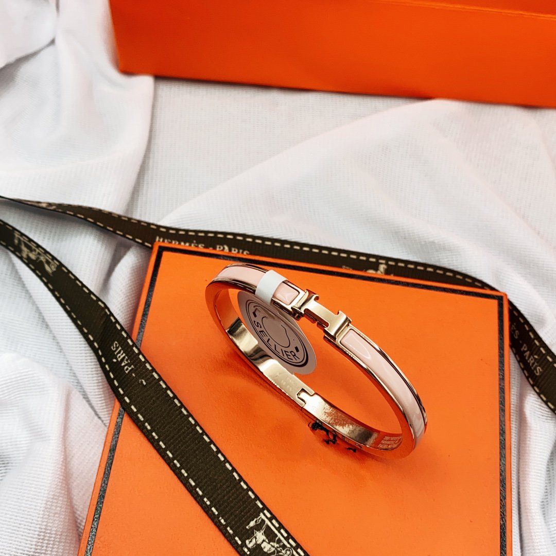 ¡®Lume Jewels¡¯CLASSIC HM CLIC  PINK 8MM ENAMEL BRACELET